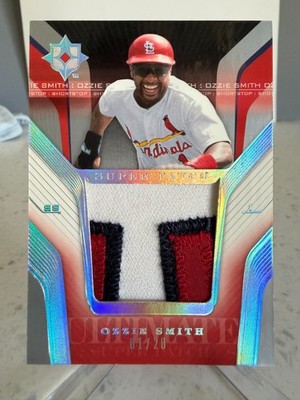 2004 UD Ultimate Collection 'Super Patch' Ozzie Smith #SP-OS serial'd 01/20 