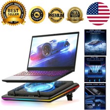 V12 Gaming Laptop Cooling Pad, RGB Laptop Cooler, Laptop Cooling Fan Stand wi...