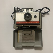 Vintage 1960's Film Polaroid 220 Automatic Land Camera, w/Case/Strap Untested