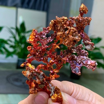 60G Rare!! iridescent Native Copper crystal mineral specimen
