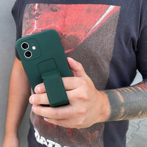 Wozinsky Kickstand Case silikonowe etui z podstawką iPhone 13 Pro żółte - Zdjęcie 8 z 12