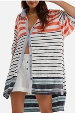 NWOT WE THE FREE Free People SCHOOL HOUSE STRIPE oversize top M fit L/XL bust 50