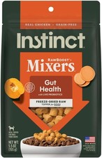 Instinct Raw Boost Mixers Gut Health Freeze-Dried Dog Food Topper, 5.5 oz. Bag