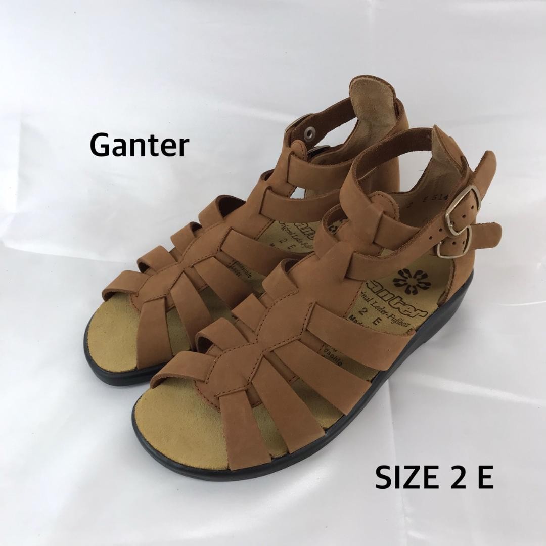 SAOLA Ganter sandali pelle marrone 2E donna casual suola gomma