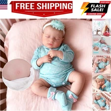 Realistic Girl - 20 Inch Lifelike Newborn Full Body Vinyl Sleeping Real Life ...