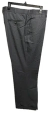 Mens Perry Ellis Portfolio 38×32 Gray Pinstrip Cuffed Dress Pants #M52