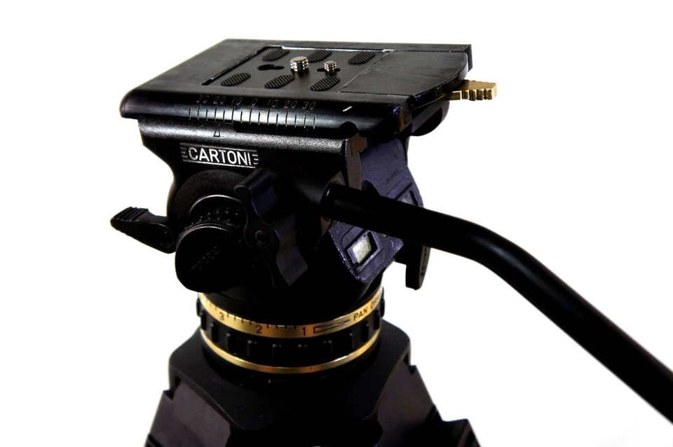 Cartoni DELTA HEAD DA 1D TRIPOD SYSTEM MID-LEVEL TELE-PAN BAR PL SERVICED 48Lbs - Image 4 of 4