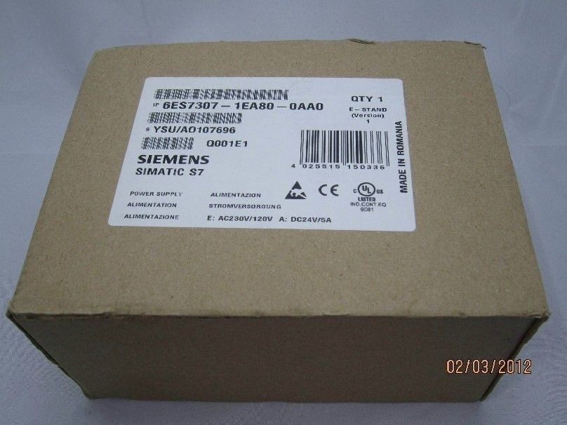 ONE Simatic S7 6ES7307-1EA80-0AA0 6ES7 307-1EA80-0AA0 New #ju
