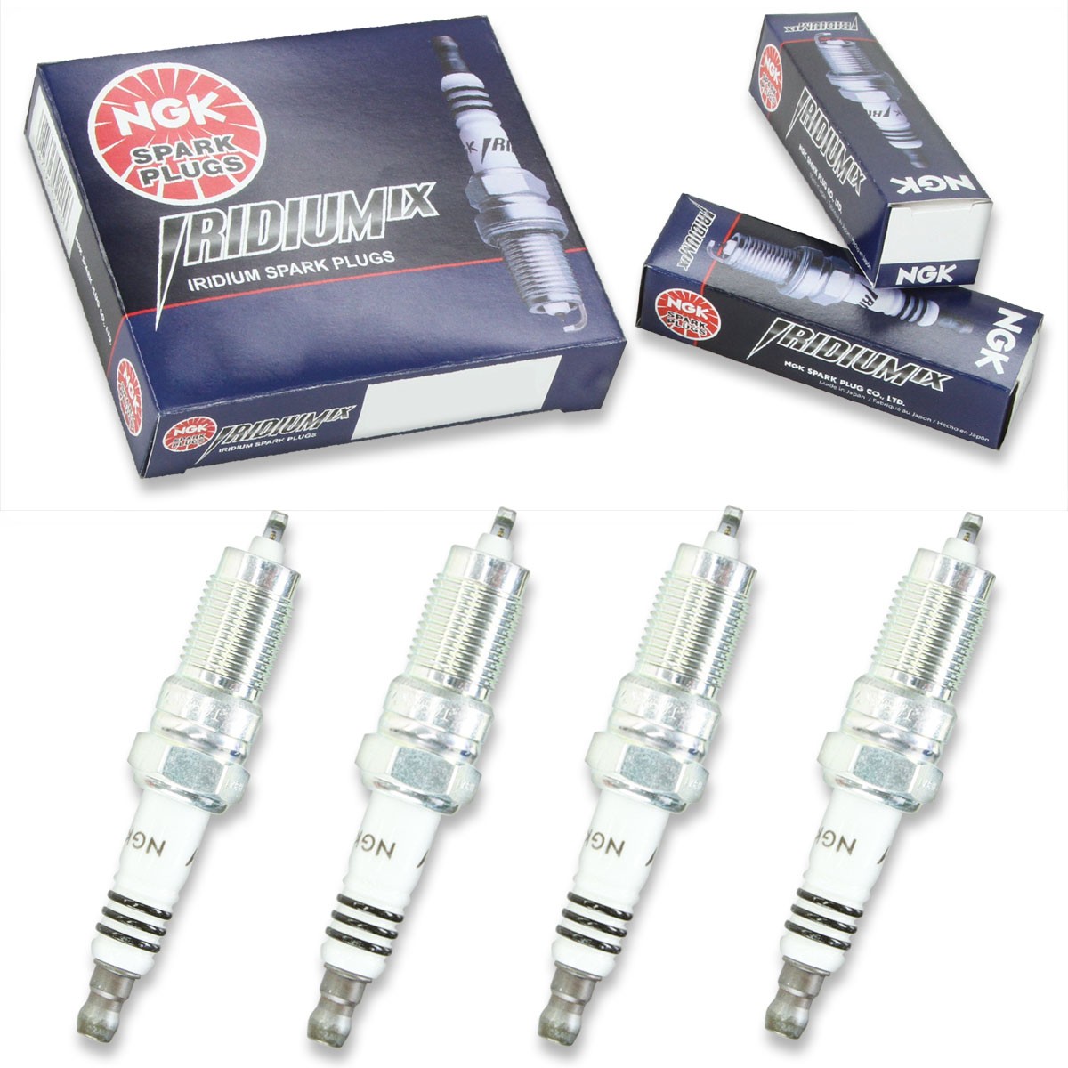 4 pcs NGK Iridium IX Spark Plugs for 1995-1997 Pontiac Sunfire 2.2L L4 - jc
