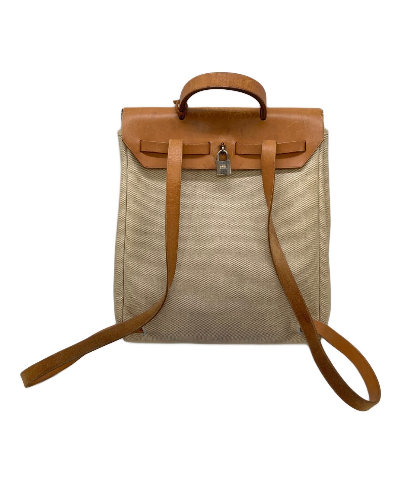 Authentic HERMES Beige × Brown Backpack – Herbag … - image 23