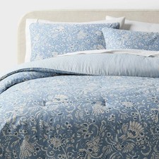 Floral Paisley Casual Textured Cotton Reversi...