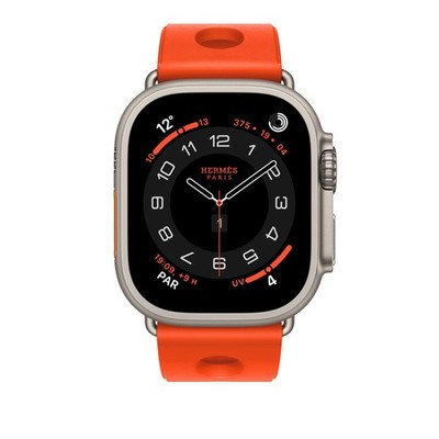 Apple Watch Hermès Ultra Scub H Diving Armband 49mm Orange Neu OVP Vesiegelt