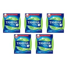 Tampax Pearl Compak Regular Tampons Super Absorbency 18 Pack Bundle of 5