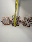 Old River Road Copper Cookie Cutters; Lot of 3 Different SNOWFLAKES 5” - 5.5” — photo 2