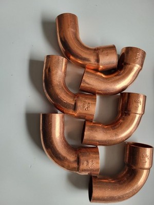 Kupferbogen, Lötfittings Kupferfitting DVGW CU Rohr 35mm I/A 90°