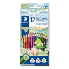 STAEDTLER 187 C12 Noris Colour Triangular Pencils - Assorted Colours Pack of 12