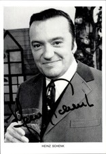 Ak Schauspieler Heinz Schenk, Portrait, Autogramm, Glas - 11494952