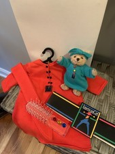 American Girl Nightgown Pajama Set with Matching Teddy Bear for l8  dolls