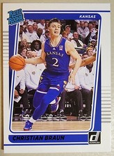2022-23 Chronicles Draft Picks Donruss Rated Rookie #6 Christian Braun Black SP