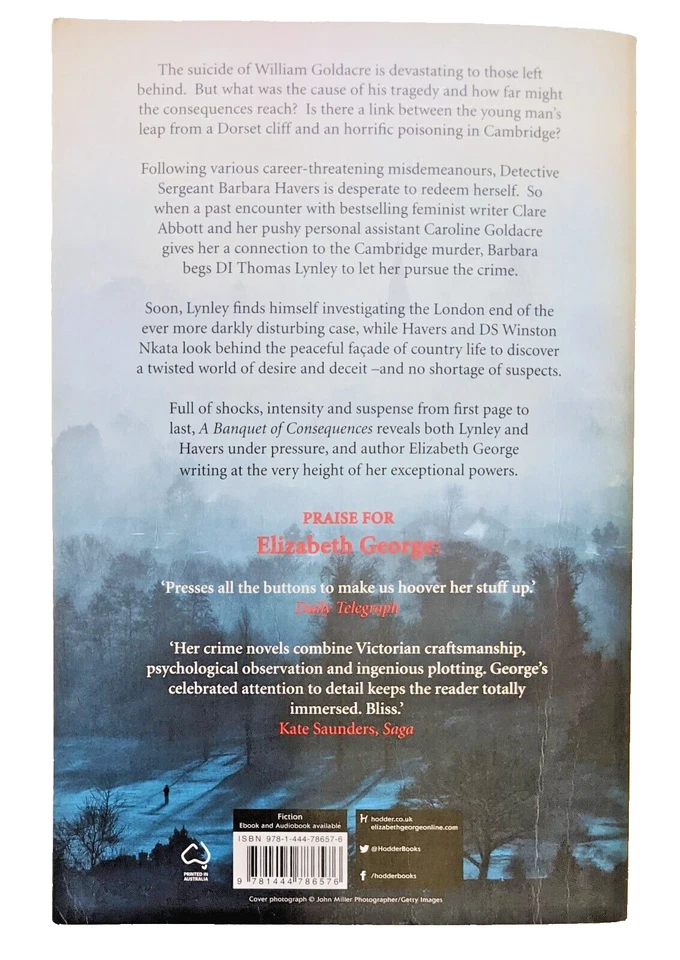 A Banquet Of Consequences By Elizabeth George Inspector Lynley Paperback Book - image 2 of 4