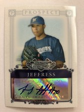 2006 BOWMAN STERLING JEREMY JEFFRESS PROSPECTS AUTOGRAPH BSP-JJ ROOKIE AUTO