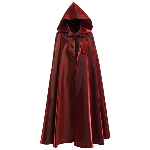 Vintage Medieval Cosplay Long Cape Cloak Robe Hooded Cloak Party Witch Costume - Picture 6 of 18