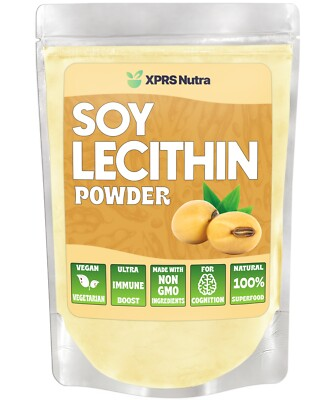 #ad SOY LECITHIN POWDER Emulsifier Cooking Aid High in Choline Antioxidant 4 Brain $16.99