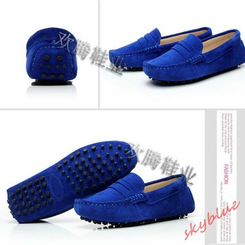 Damas Mocasines sin cordones Gamuza Cuero Mocasines Planos Informales Zapatos para Conducir 4-8.5 - Imagen 6 de 25