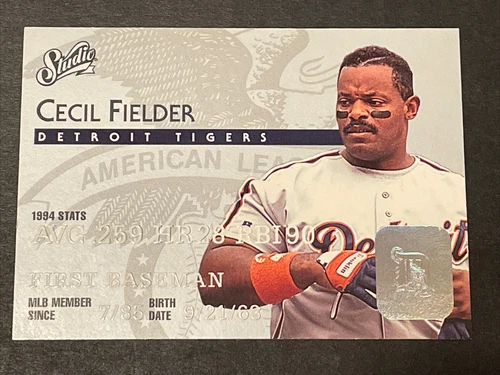 1995 Studio Baseball Cecil Fielder #45
