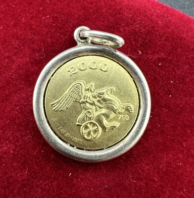 Ilias Lalaounis, 2000 Millenium Victory Anhänger, Gold 18K & Silber 0,925