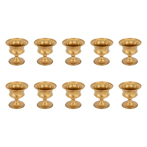 Jarrón de 10 piezas de centro de mesa de boda de hierro de tamaño mini para decoración de bodas fiestas hágalo usted mismo diversión - Imagen 8 de 20