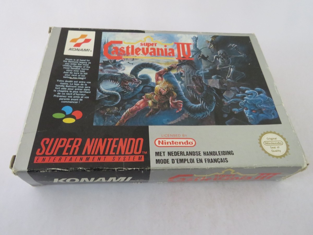 Nintendo Snes Castlevania IV Complete Boxed UK
