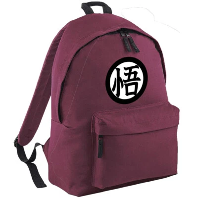 BAGBASE Anime Dragonball Z Super Goku Kanji Schule Arbeitsrucksack Tasche für Erwachsene Jugendliche Kind