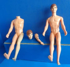 2 VINTAGE MOD TALKING KEN DOLLS- FOR PARTS OR REPAIR- MUTE- 1969 BARBIE FAMILY