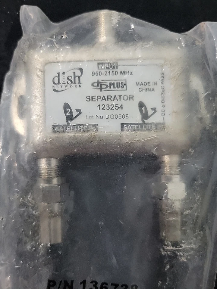 4 Pack Dish Network 123254 DP Plus Splitter Separator 950-2150MHz New - Image 2 of 2