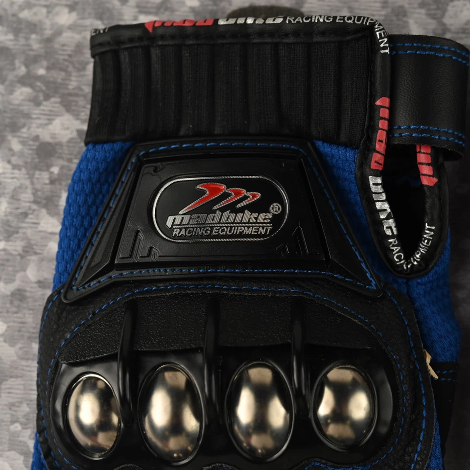 Guantes Madbike Racing Equipment Moto Talla M-MAD10c Azul-Nuevos Foto 2 de 4