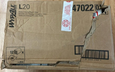 Wypall Brand L20 Medium Cleaning Towels 47022 ~ 12PK ~ FAST SHIPPING ~ READ