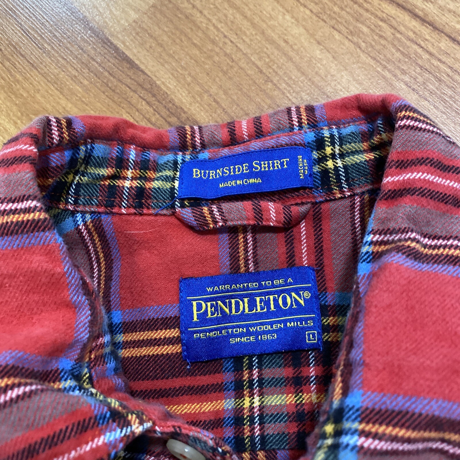 Pendleton Mens Large Button Flannel Burnside Shir… - image 2