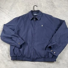 Polo Ralph Lauren Bi-Swing Jacket Mens XL Zip Up Bomber Plaid Lined Vintage Flaw