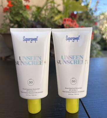 Supergoop! Unseen Sunscreen SPF 50 (SPF) 2.5 oz (2 Pack) Exp 04/27