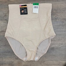 Maidenform Tummy Solutions Shapewear Beige Hi Waist Brief Size L MSRP 56 NWT