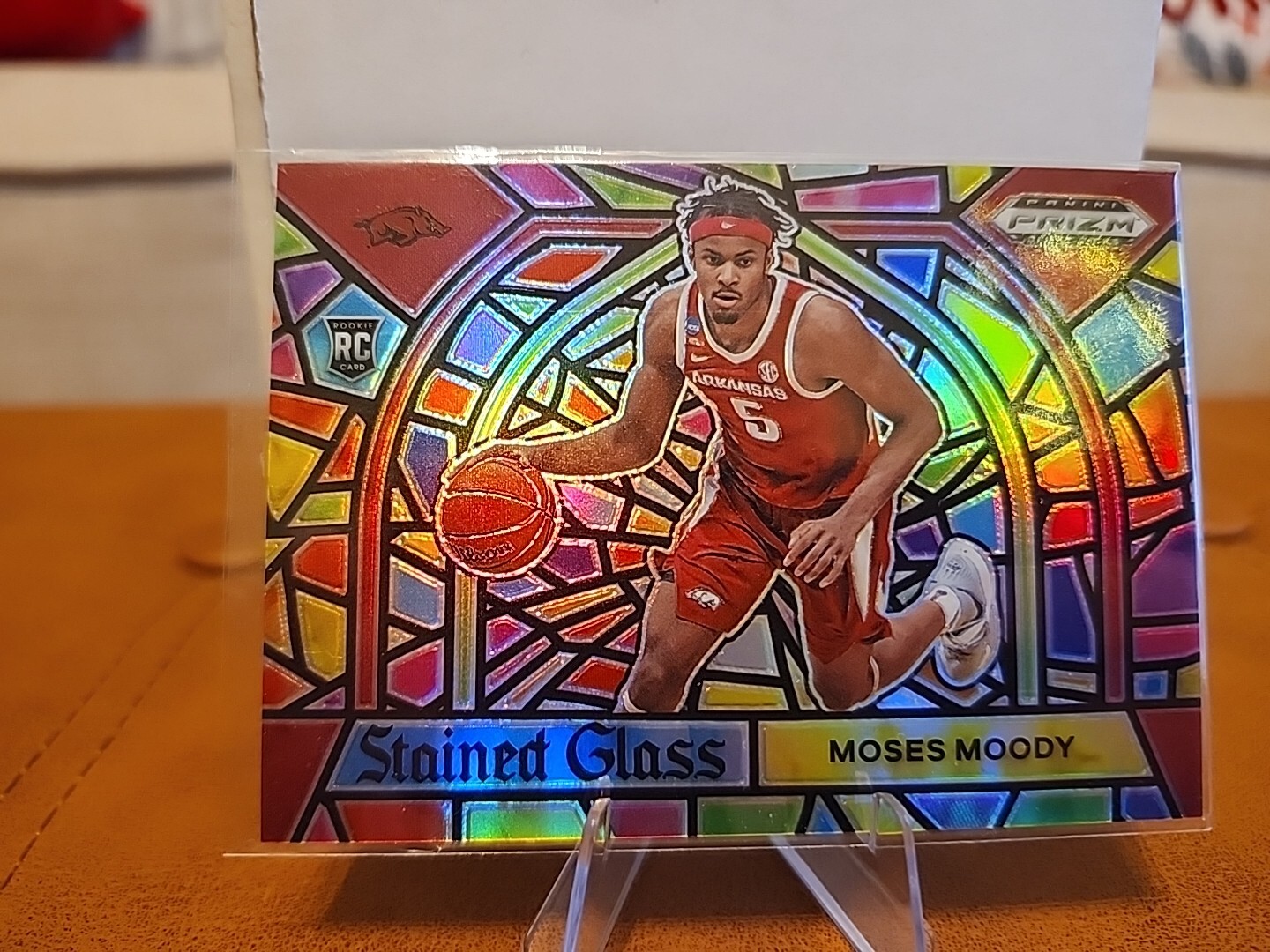 Moses Moody 2021 Prizm Draft Picks Stained Glass #8