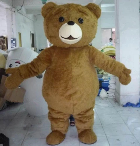 Disfraz de mascota de dibujos animados de Halloween talla adulto de oso de peluche Foto 4 de 4