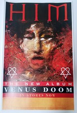 HIM Venus Doom Promo Poster 2007 Razorblade Romance Love Metal Dark Light RARE