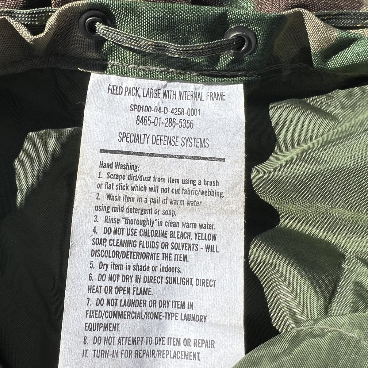 US Military CFP 90 Woodland Camo Field Pack-Large Internal Frame