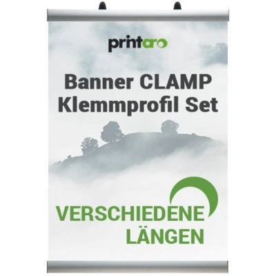 Banner CLAMP Klemmprofil Set in verschiedene Längen