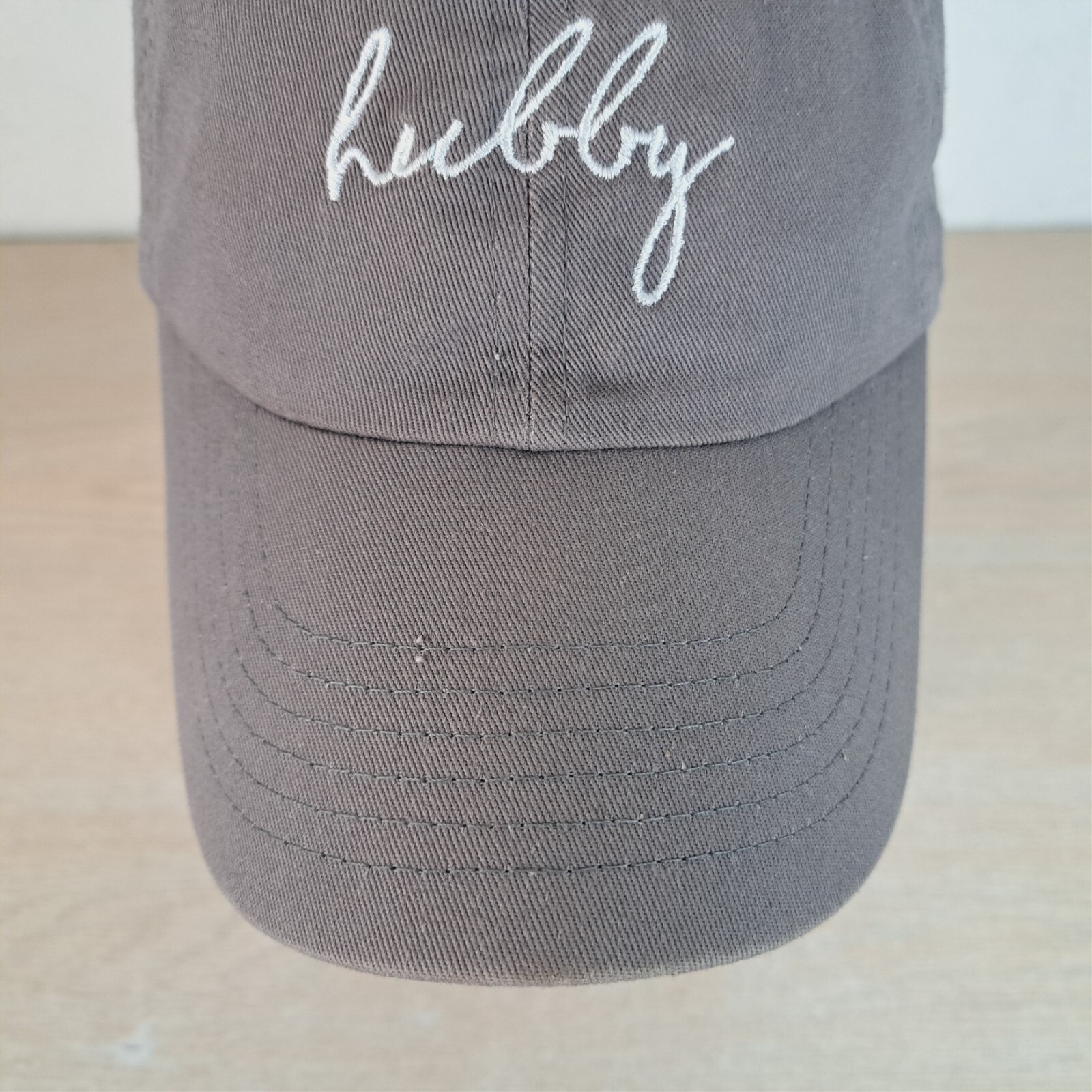 HUBBY SCRIPT SPELL ADJUSTABLE STRAPBACK BASEBALL … - image 8