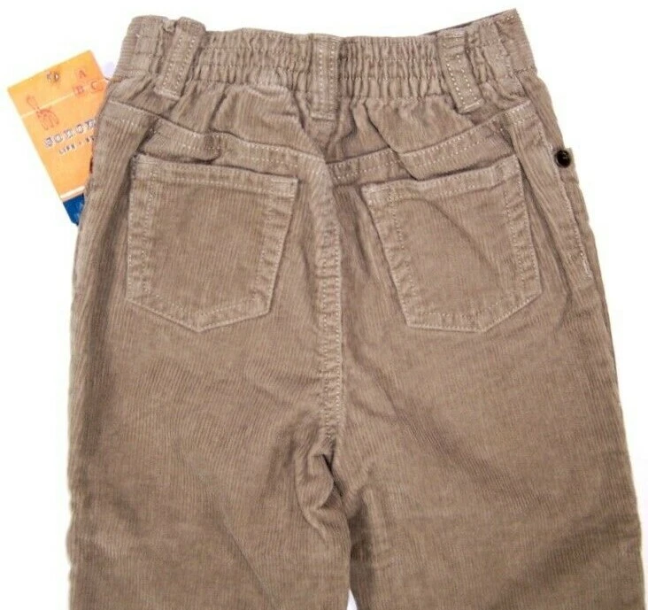 Pantalones de pana Sonoma para bebés niños talla 24 meses nuevos con etiquetas tostados Foto 4 de 4