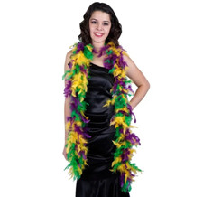 Women's Mardi Gras Feather Boa