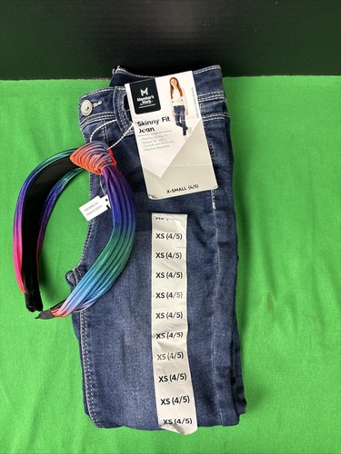 Member's Mark Girls Skinny Fit Jean Size XS 4/5 Dark Alba - Picture 6 of 6